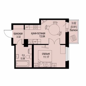 33,7 м², 1-комнатная квартира 4 400 000 ₽ - изображение 64