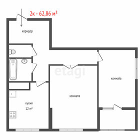 Квартира 62,9 м², 2-комнатная - изображение 2