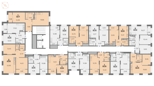 57 м², 1-комнатная квартира 5 499 000 ₽ - изображение 121