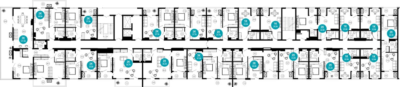 24 м², 1-комнатная квартира 4 200 000 ₽ - изображение 88