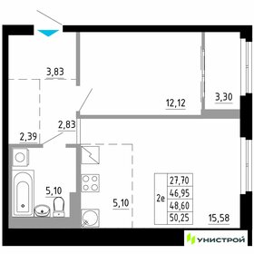 53,8 м², 2-комнатная квартира 5 500 000 ₽ - изображение 27