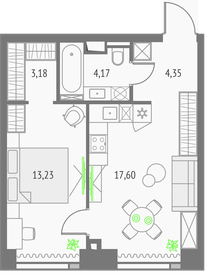 42,8 м², 1-комнатная квартира 21 524 668 ₽ - изображение 6
