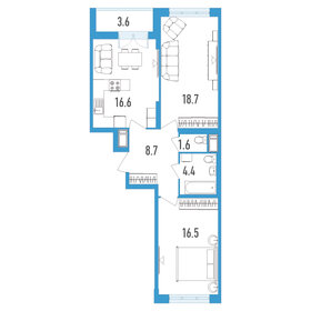 26,9 м², квартира-студия 8 400 000 ₽ - изображение 138