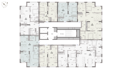 47,9 м², 1-комнатная квартира 6 098 833 ₽ - изображение 13