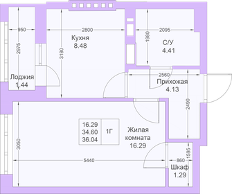 49 м², 1-комнатная квартира 8 825 400 ₽ - изображение 59