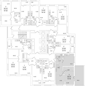 64,4 м², 2-комнатная квартира 17 930 250 ₽ - изображение 28