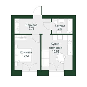 Квартира 38,4 м², 1-комнатная - изображение 1