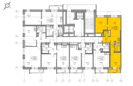 53,9 м², 2-комнатная квартира 9 344 016 ₽ - изображение 70