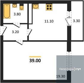 38,4 м², 1-комнатная квартира 3 782 400 ₽ - изображение 78