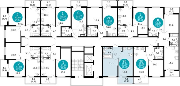 37 м², 1-комнатная квартира 16 687 000 ₽ - изображение 23