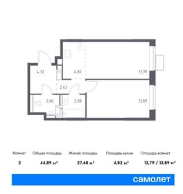 46,9 м², 2-комнатная квартира 10 296 193 ₽ - изображение 37