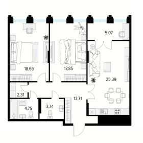 135 м², 4-комнатная квартира 12 000 000 ₽ - изображение 73