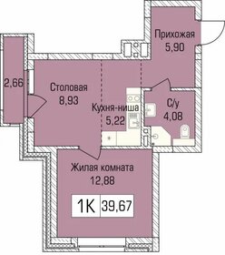 43,8 м², 2-комнатная квартира 4 500 000 ₽ - изображение 73