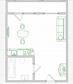 Квартира 24 м², студия - изображение 1