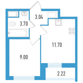 Квартира 28,1 м², 1-комнатная - изображение 1