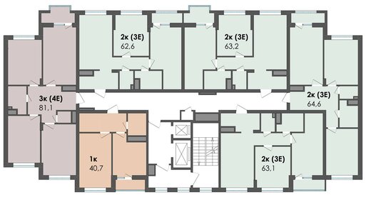 38,3 м², 2-комнатная квартира 2 740 000 ₽ - изображение 71