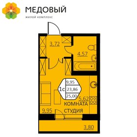 Квартира 25 м², 1-комнатная - изображение 1