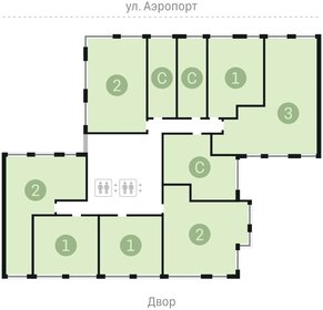 54 м², 2-комнатная квартира 9 400 000 ₽ - изображение 9