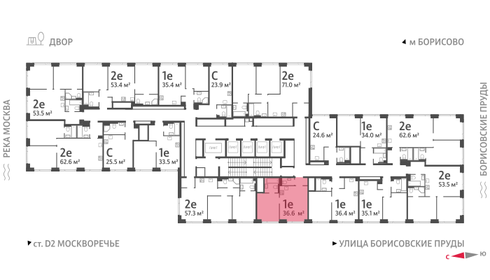 41,2 м², 1-комнатная квартира 16 127 451 ₽ - изображение 41