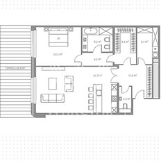 Квартира 148,5 м², 2-комнатные - изображение 2