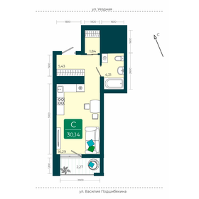 33 м², квартира-студия 3 880 000 ₽ - изображение 93