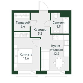 36,5 м², 1-комнатная квартира 4 195 200 ₽ - изображение 32