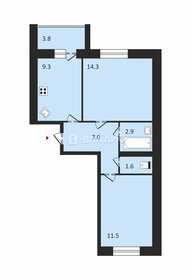 Квартира 49 м², 2-комнатная - изображение 1