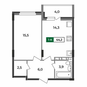 48,6 м², 2-комнатная квартира 3 900 000 ₽ - изображение 61