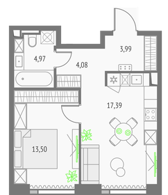 43,8 м², 2-комнатная квартира 16 950 000 ₽ - изображение 79