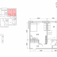 Квартира 53 м², 1-комнатная - изображение 1