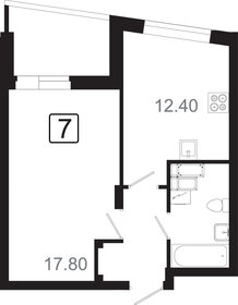 46,8 м², 1-комнатная квартира 7 817 270 ₽ - изображение 60