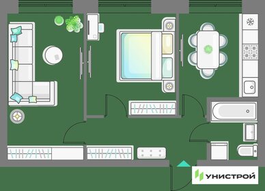 Квартира 49,2 м², 2-комнатная - изображение 1