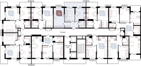 63,5 м², 2-комнатная квартира 6 500 000 ₽ - изображение 62