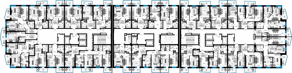 55,2 м², 2-комнатная квартира 6 200 000 ₽ - изображение 121