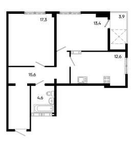 51 м², 2-комнатная квартира 8 300 000 ₽ - изображение 46