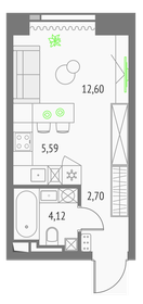 24,9 м², квартира-студия 14 533 485 ₽ - изображение 36