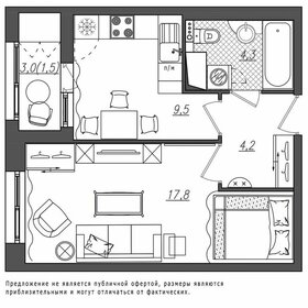 Квартира 37,3 м², 1-комнатная - изображение 1