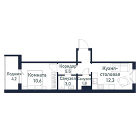 33,5 м², 1-комнатная квартира 4 725 000 ₽ - изображение 13