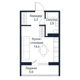 24,2 м², квартира-студия 3 147 300 ₽ - изображение 18