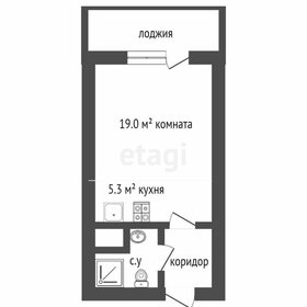 Квартира 24,6 м², студия - изображение 1