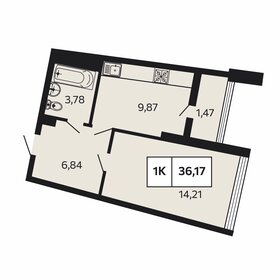 36,2 м², 1-комнатная квартира 11 574 400 ₽ - изображение 14