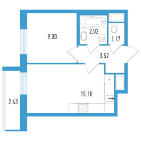 33 м², 1-комнатная квартира 7 431 750 ₽ - изображение 10