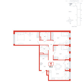 126 м², 4-комнатная квартира 12 650 000 ₽ - изображение 51