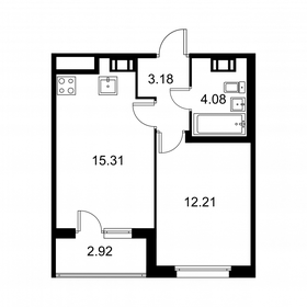 36,2 м², 1-комнатная квартира 5 689 680 ₽ - изображение 67