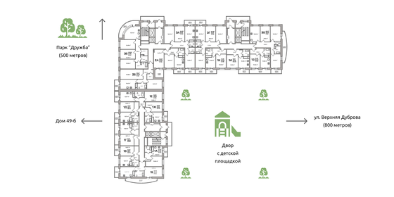64,2 м², 3-комнатная квартира 7 200 000 ₽ - изображение 160