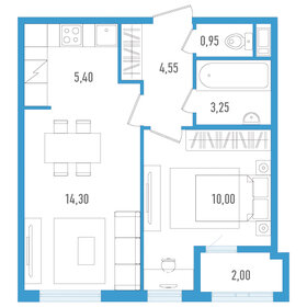 39 м², квартира-студия 7 098 000 ₽ - изображение 46