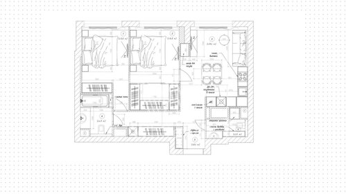 Квартира 64,2 м², 3-комнатная - изображение 1