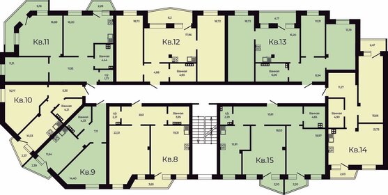 51,4 м², 1-комнатная квартира 5 690 000 ₽ - изображение 88