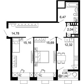 67,7 м², 2-комнатная квартира 11 695 104 ₽ - изображение 30