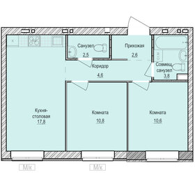 Квартира 52,7 м², 2-комнатная - изображение 1